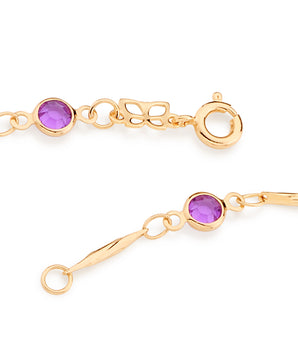GOLD BRACELET WITH CRYSTAL