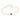 GOLD BRACELET WITH ZIRCONIA