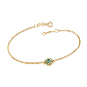 GOLD BRACELET WITH ZIRCONIA