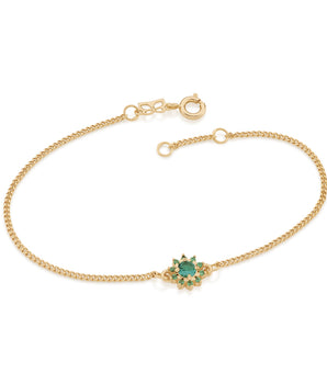 GOLD BRACELET WITH ZIRCONIA
