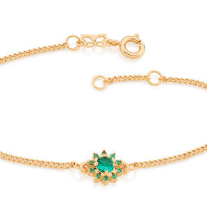 GOLD BRACELET WITH ZIRCONIA