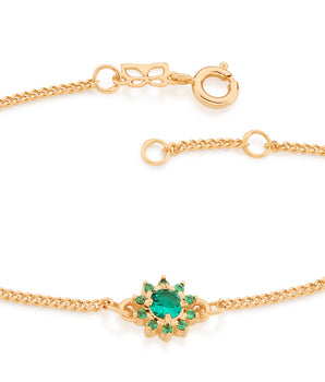 GOLD BRACELET WITH ZIRCONIA