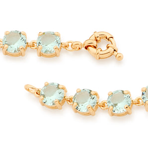 GOLD BRACELET WITH CRYSTAL