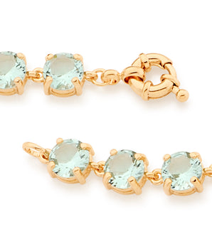 GOLD BRACELET WITH CRYSTAL