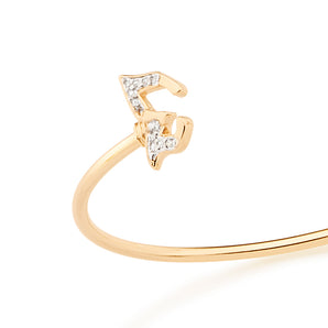 GOLD BRACELET WITH ZIRCONIA