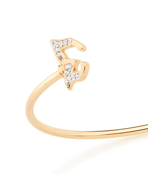 GOLD BRACELET WITH ZIRCONIA
