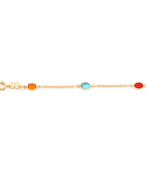 GOLD BRACELET WITH CRYSTAL
