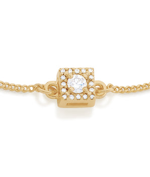GOLD LUCID DREAMS BRACELET IN WHITE