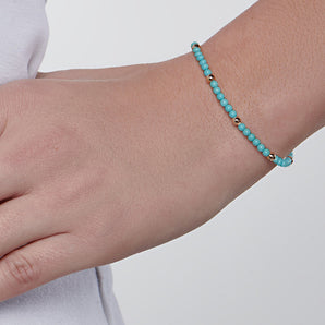 GOLD BRACELET WITH CRYSTAL