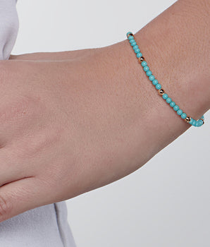 GOLD BRACELET WITH CRYSTAL