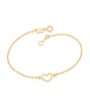 GOLD SMALL HEART BRACELET