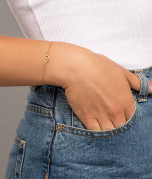 GOLD SMALL HEART BRACELET