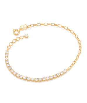 GOLD HALF RIVIERA BRACELET