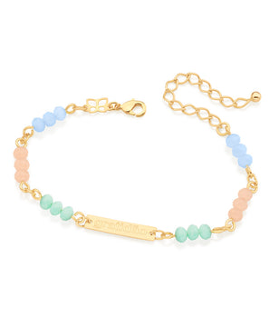 GOLD POSITIVE VIBES BRACELET