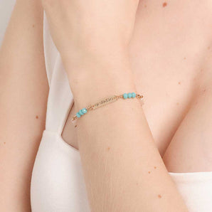 GOLD POSITIVE VIBES BRACELET