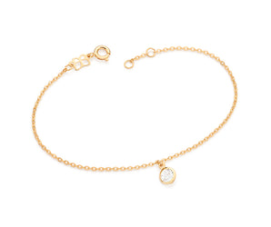 GOLD SINGLE POINT OF LIGHT BRACELET