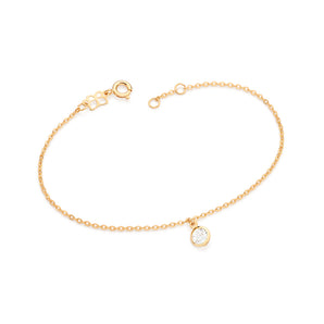 GOLD SINGLE POINT OF LIGHT BRACELET