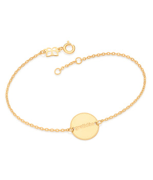 GOLD GRATIDÃO (GRATITUDE) CIRCLE BRACELET