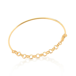 GOLD HALF CHAIN BRACELET
