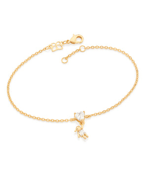 GOLD HANGING BOY BRACELET