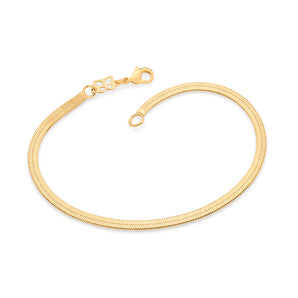 GOLD HERRINGBONE BRACELET