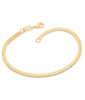 GOLD HERRINGBONE BRACELET