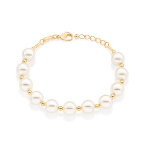 GOLD BIG PEARL BRACELET