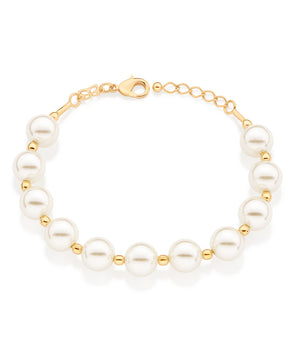 GOLD BIG PEARL BRACELET