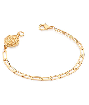GOLD MEN S SAINT BENEDICT BRACELET SMALL