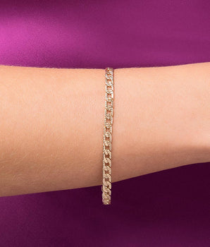 GOLD PLATED GOURMET BRACELET