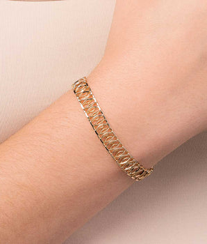 GOLD OCEANIC CHAINS BRACELET