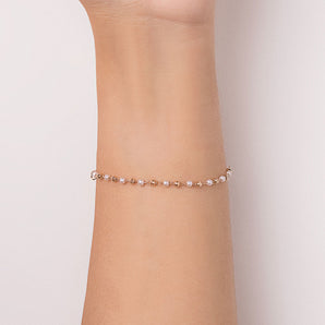 GOLD PLATED BRACELET WITH PEARL