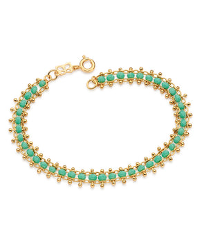 GOLD PLATED BRACELET WITH CRYSTAL