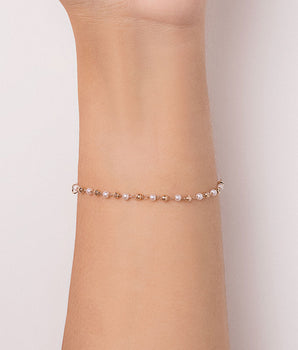 GOLD CHILDREN'S BRACELET WITH PEARLS