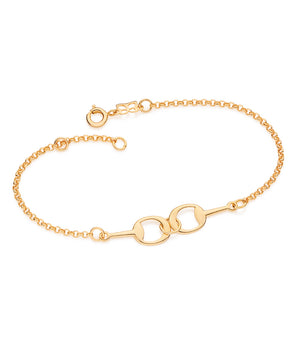 GOLD HORSE SHOE BRACELET