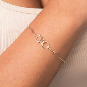 GOLD HORSE SHOE BRACELET