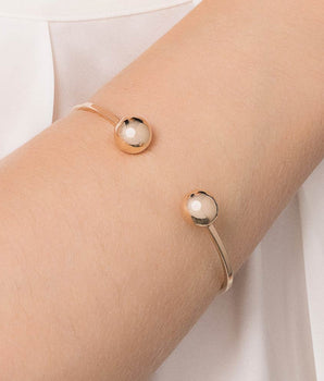 GOLD MEET ME HALF WAY CUFF BRACELET
