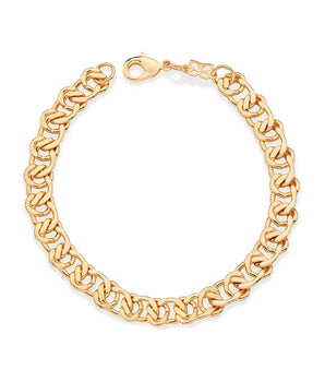 GOLD DOUBLE CHAIN BRACELET