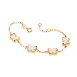 GOLD PLATED BRACELET WITH CRYSTAL