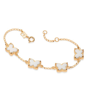GOLD PLATED BRACELET WITH CRYSTAL