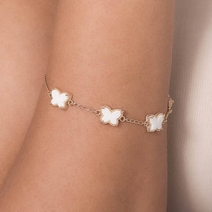 GOLD PLATED BRACELET WITH CRYSTAL