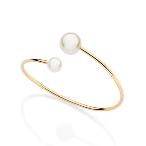 GOLD PLATED BRACELET WITH PEARL