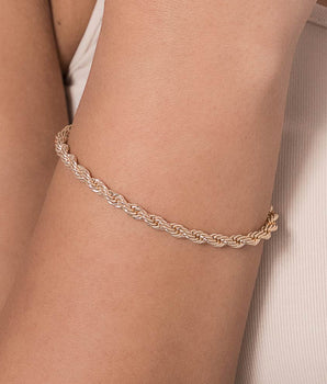GOLD TWISTED CHAIN BRACELET