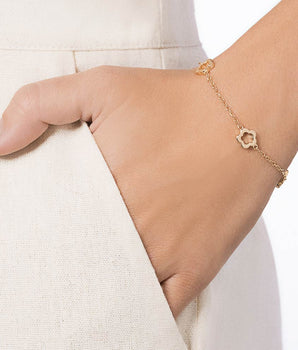 GOLD FLOWER BRACELET
