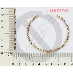 GOLD BUBBLELINE CUFF BRACELET