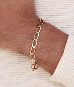 MEN’S GOLD GROSMET CHAIN BRACELET