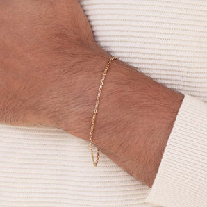 MEN’S GOLD LARGE CURB CHAIN BRACELET