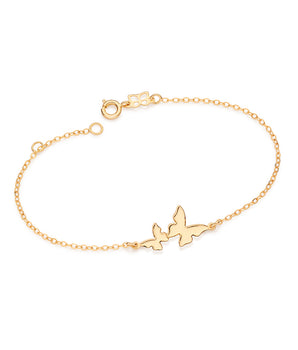 GOLD PLATED BUTTERFLY BRACELET