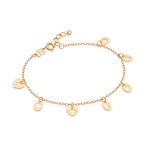 GOLD CHARM SPIRIT BRACELET