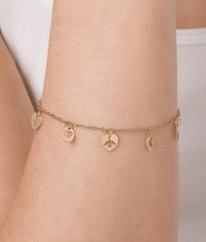 GOLD CHARM SPIRIT BRACELET